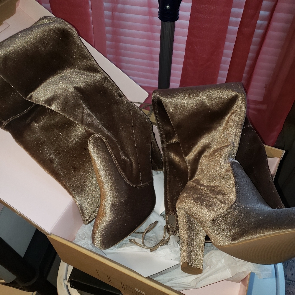 Brown Thigh High Boots